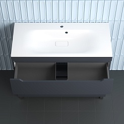 Style Line Тумба с раковиной Остин 100 графит – фотография-5